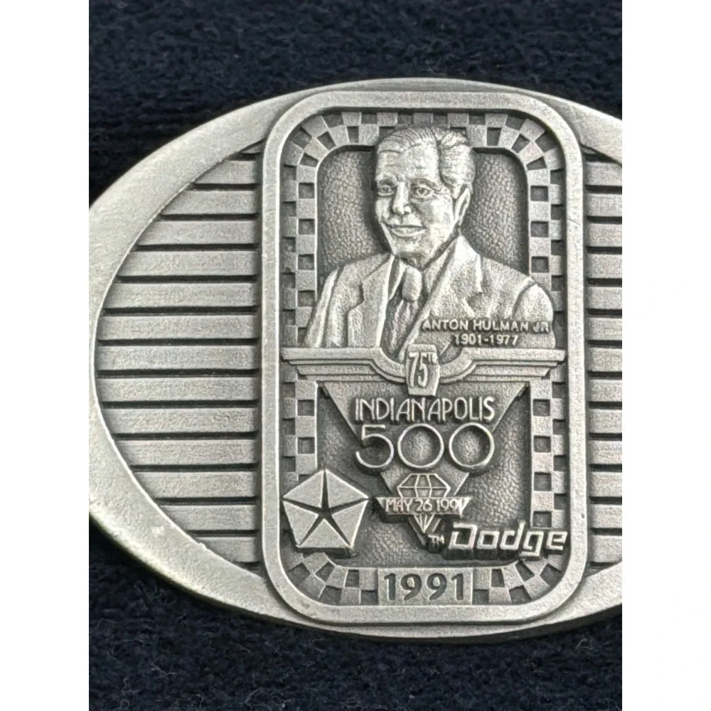 1991 Indy‎ 500 Belt Buckle Solid Pewter Limited Edition 100/500 Dodge